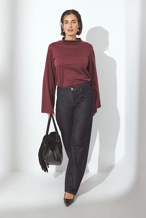 Rinse Denim Rette jeans med middels høy midje