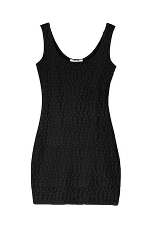 Black Strap Mini Dress