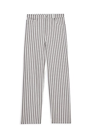 Beige Stripete bukse