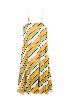 Stripe Print Viscose Dress