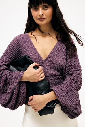 Dark Purple Blouse structurée