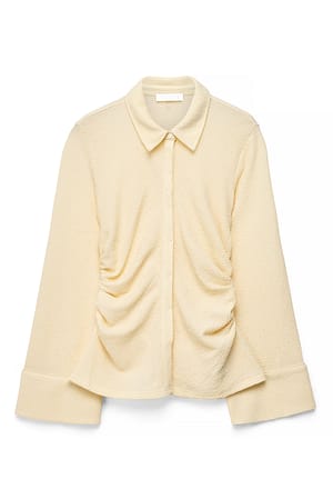 Light Yellow Camisa estructurada con cuello