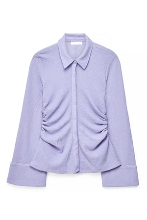 Dusty Lilac Camisa estructurada con cuello