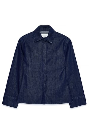 Rinse Wash tailliertes Jeanshemd