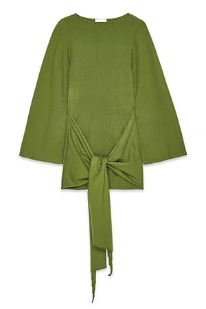 Green Minikjole med bindedetalje