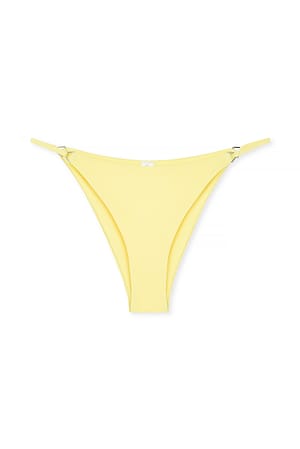 Yellow Triangle Detail Bikini Pantie