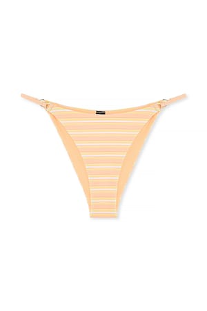 Orange Pattern Triangle Detail Bikini Pantie