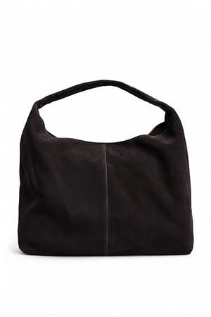 DK Brown dreieckige Wildleder-Tote Bag