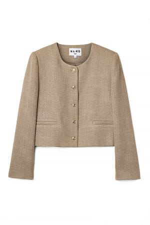 Beige Tweed Jacket