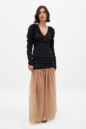 Black Maxikleid