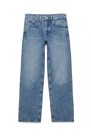 Light Blue Way jeans med lige pasform og mellemhøj talje