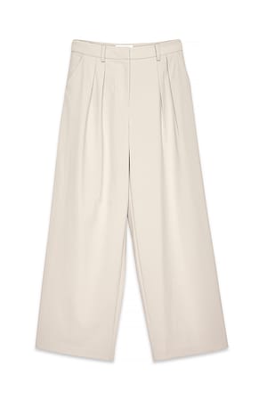 Sand Pantalón de traje de cintura alta y pierna ancha