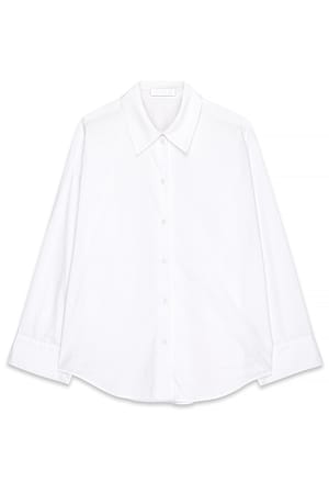 White Camisa oversize de algodón