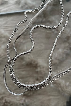 Silver 3er-Pack Halsketten