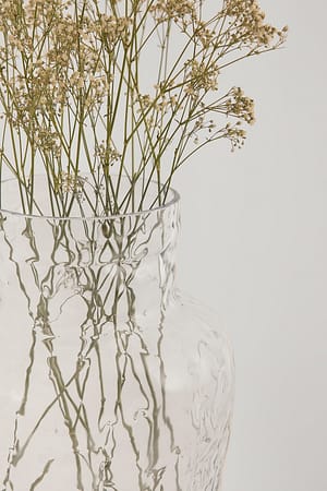 Clear Strukturierte Glass-Vase