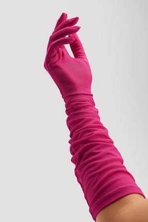 Pink Mesh handschuhe