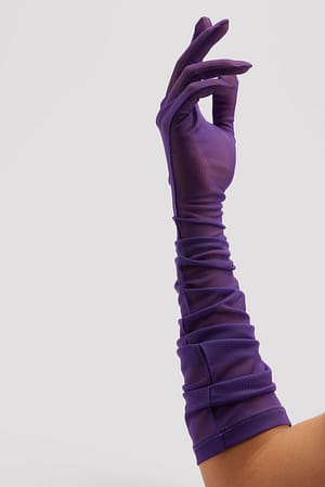 Purple Mesh handschuhe