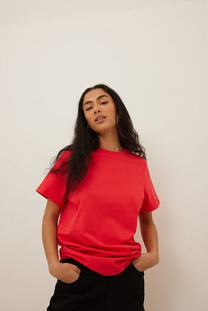 Red Oversize Oversize-T-Shirt