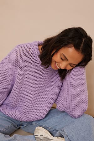 Violet Oversize-Sweater