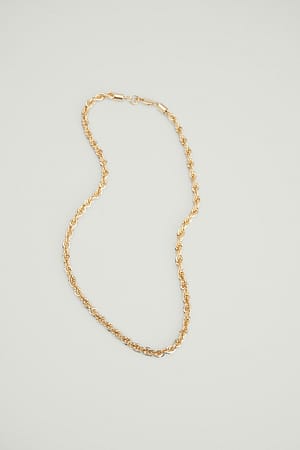 Gold Recycelte Seil-Halskette