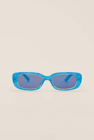 Blue Glitzernde Sonnenbrille