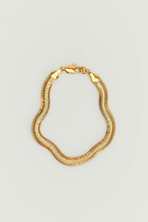 Gold Recyceltes vergoldete Schlangen-Armkette