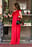 One Shoulder Ruffle Maxi Dress