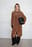 schmaler Trenchcoat aus Wildleder