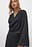 Asymmetric Overlap Long Sleeve Satin Top