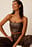 Bandeau-korsett i PU
