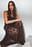 Bandeau Sculptural Lace Skirt Dress