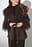Bonded Detail Curly Faux Fur Jacket