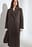 Brushed Wool Blend Straight Coat