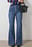 Button Detail Bootcut Jeans