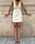 Embroidery Neckline Mini Dress