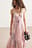 Chiffon Strap Midi Dress