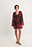 Chiffon Tie Front Mini Dress