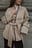 Contrast Binding Short Coat