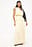 Contrast Waist Maxi Dress