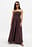 Cotton Bandeau Ruched Midi Dress
