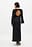 Crinkled Long Sleeve Open Back Maxi Dress