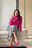 Kurzer hochgeschnittener Strickpullover