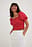 Recyceltes recyceltes Smock-Crop-Top