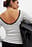 Deep Back Stripe Top