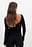 Deep Back Long Sleeve Rib Top