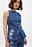 Weste mit Paspeldetails aus Denim