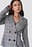 Checked Double Button Blazer