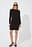 Draped Long Sleeve Mini Dress