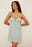 Drawstring Tie Chest Mini Dress