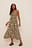 Drawstring Tie Chest Smock Midi Dress